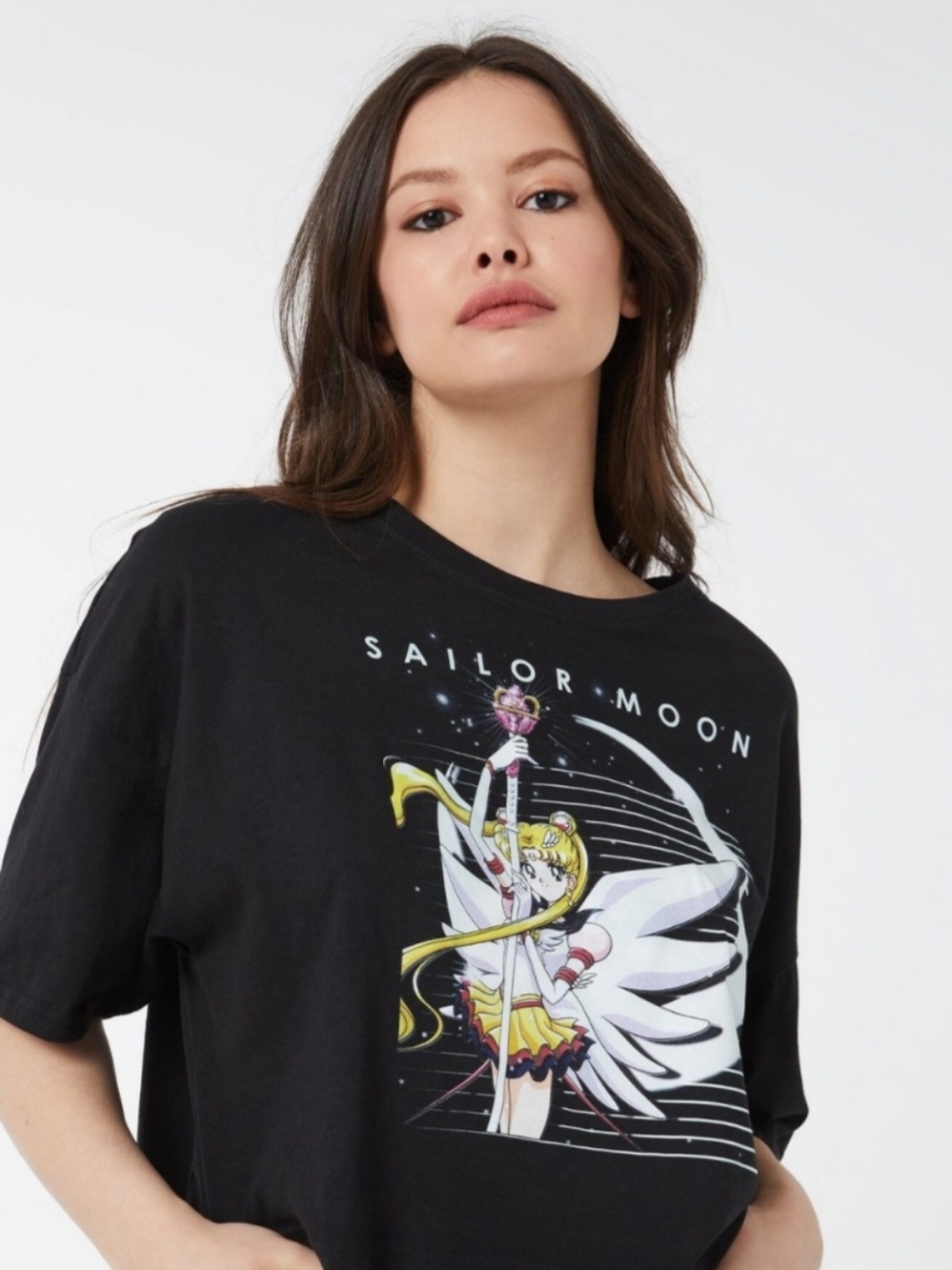 Eternal Sailor Moon Cropped Boyfriend Tee, NEW
